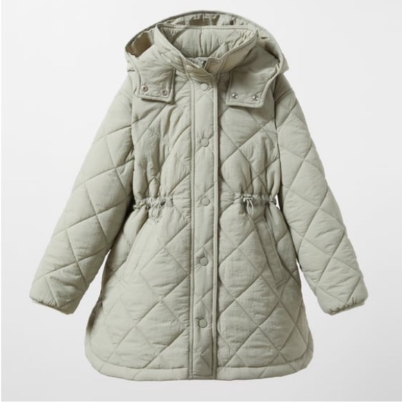 ZARA KIDS DIAMOND PATTERN PUFFER COAT Size 9-10Y - Picture 1 of 8